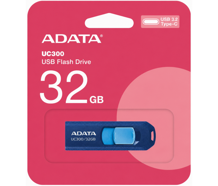 ADATA UC300 32GB Pendrive USB-C USB 3.2 Gen 1 Niebieski ACHO-UC300-32G-RNB/B